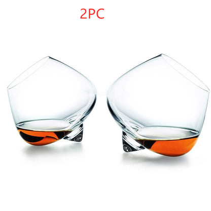 Crystal Wide Belly Tumbler Wine Glass