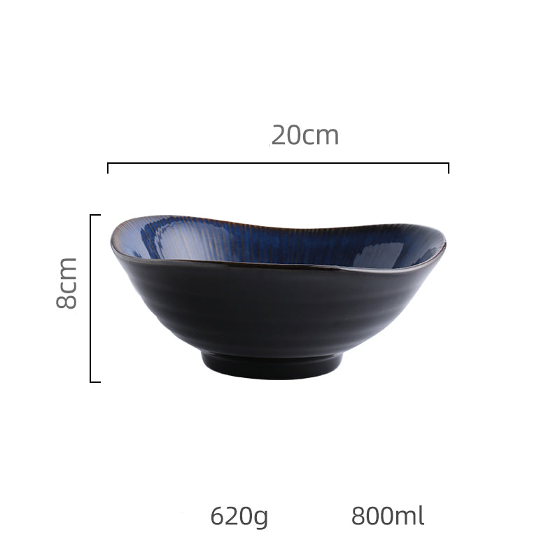Blue Ceramic Bowl Plate
