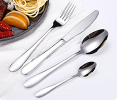 Multi-Color Fork, Knife & Spoon Set