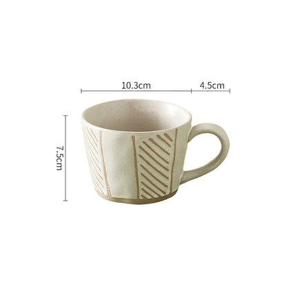 Stoneware Retro Ceramic Ins Style Cup