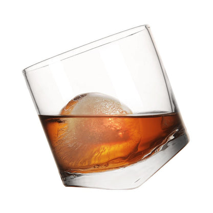 Tilted Whiskey Lead-Free Cocktail Glass